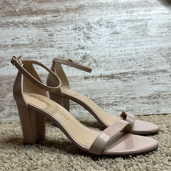STUART WEITZMAN NearlyNude leather sandals size 11B - Picture 3 of 16